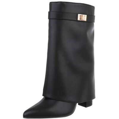 Ital-Design High-Heel Stiefel für Damen in Schwarz Ital-Design High-Heel Stiefel für Damen in Schwarz