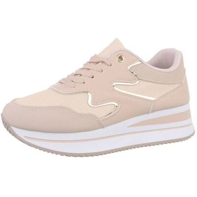 Ital-Design Sneakers Low für Damen in Beige Ital-Design Sneakers Low für Damen in Beige