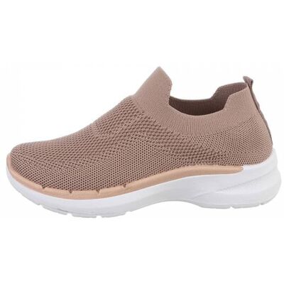 Ital-Design Sneakers Low für Damen in Hellbraun Ital-Design Sneakers Low für Damen in Hellbraun