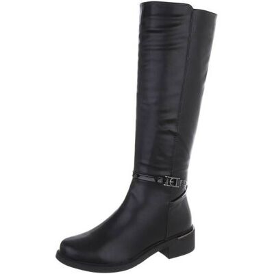 Ital-Design Klassische Stiefel für Damen in Schwarz Ital-Design Klassische Stiefel für Damen in Schwarz