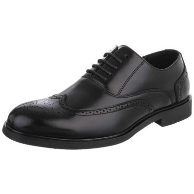 Ital-Design Schnürer für Herren in Schwarz Ital-Design Schnürer für Herren in Schwarz