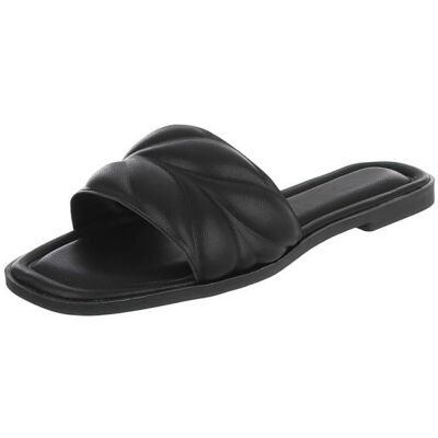 Ital-Design Pantoletten für Damen in Schwarz Ital-Design Pantoletten für Damen in Schwarz