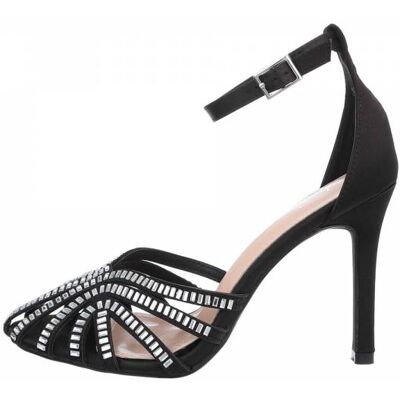Ital-Design Schnür- & Riemchenpumps für Damen in Schwarz Ital-Design Schnür- & Riemchenpumps für Damen in Schwarz