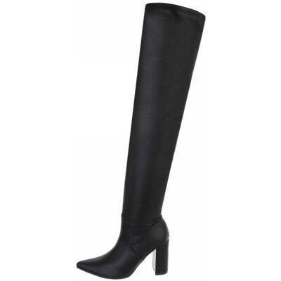Ital-Design Overknees für Damen in Schwarz Ital-Design Overknees für Damen in Schwarz