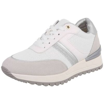 Ital-Design Sneakers Low für Damen in Weiß und Silber Ital-Design Sneakers Low für Damen in Weiß und Silber