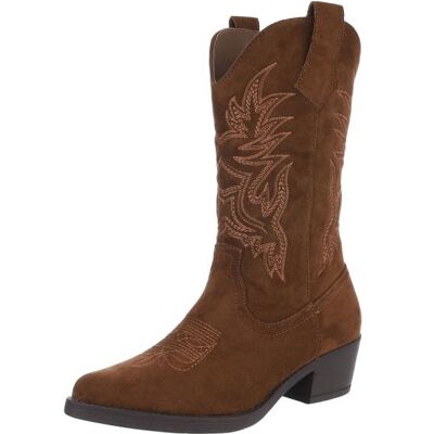 Ital-Design Western- & Bikerstiefel für Damen in Braun Ital-Design Western- & Bikerstiefel für Damen in Braun