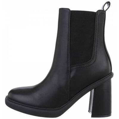 Ital-Design High-Heel Stiefeletten für Damen in Schwarz Ital-Design High-Heel Stiefeletten für Damen in Schwarz