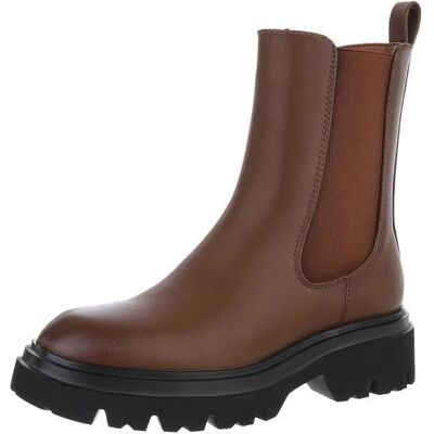 Ital-Design Plateaustiefeletten für Damen in Camel Ital-Design Plateaustiefeletten für Damen in Camel