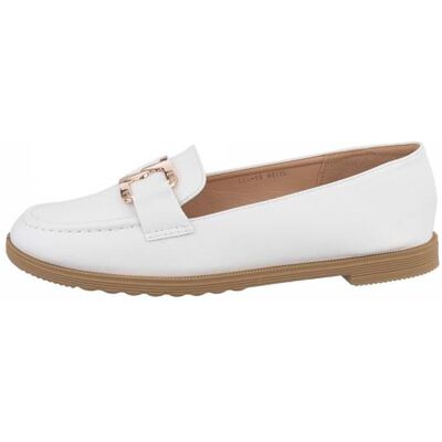 Ital-Design Mokassins für Damen in Weiß Ital-Design Mokassins für Damen in Weiß