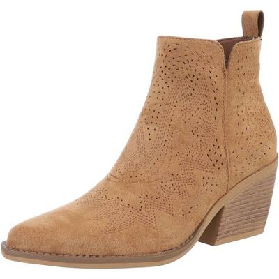 Ital-Design Western- & Bikerboots für Damen in Camel Ital-Design Western- & Bikerboots für Damen in Camel