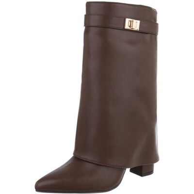 Ital-Design High-Heel Stiefel für Damen in Braun Ital-Design High-Heel Stiefel für Damen in Braun