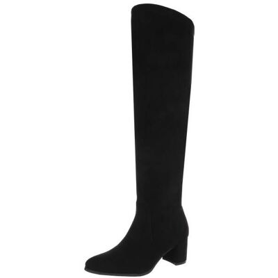 Ital-Design Overknees für Damen in Schwarz Ital-Design Overknees für Damen in Schwarz