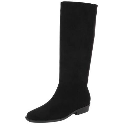Ital-Design Flache Stiefel für Damen in Schwarz Ital-Design Flache Stiefel für Damen in Schwarz
