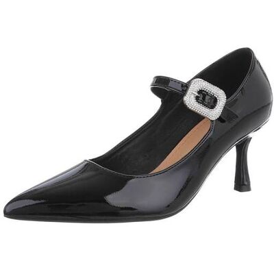 Ital-Design Schnür- & Riemchenpumps für Damen in Schwarz Ital-Design Schnür- & Riemchenpumps für Damen in Schwarz