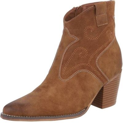 Ital-Design Western- & Bikerboots für Damen in Camel Ital-Design Western- & Bikerboots für Damen in Camel