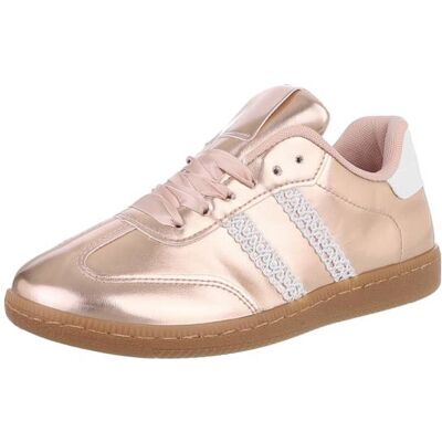 Ital-Design Sneakers Low für Damen in Champagner Ital-Design Sneakers Low für Damen in Champagner