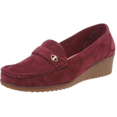 Ital-Design Slipper für Damen in Weinrot Ital-Design Slipper für Damen in Weinrot