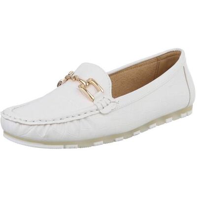 Ital-Design Slipper für Damen in Weiß Ital-Design Slipper für Damen in Weiß