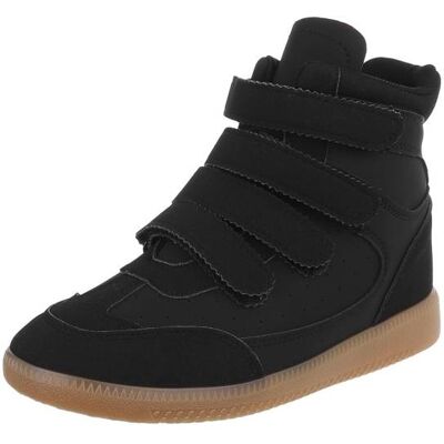 Ital-Design Sneakers High für Damen in Schwarz Ital-Design Sneakers High für Damen in Schwarz