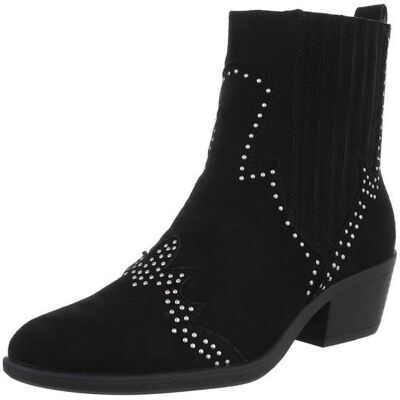 Ital-Design Western- & Bikerboots für Damen in Schwarz Ital-Design Western- & Bikerboots für Damen in Schwarz