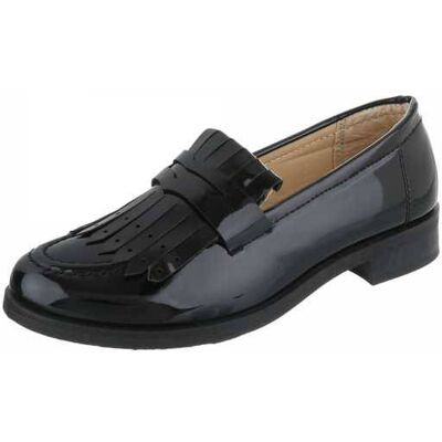 Ital-Design Slipper für Damen in Schwarz Ital-Design Slipper für Damen in Schwarz