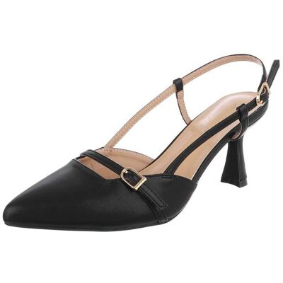 Ital-Design Schnür- & Riemchenpumps für Damen in Schwarz Ital-Design Schnür- & Riemchenpumps für Damen in Schwarz