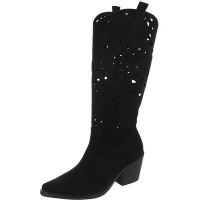 Ital-Design Sommerstiefel für Damen in Schwarz Ital-Design Sommerstiefel für Damen in Schwarz