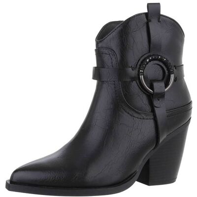 Ital-Design Western- & Bikerboots für Damen in Schwarz Ital-Design Western- & Bikerboots für Damen in Schwarz