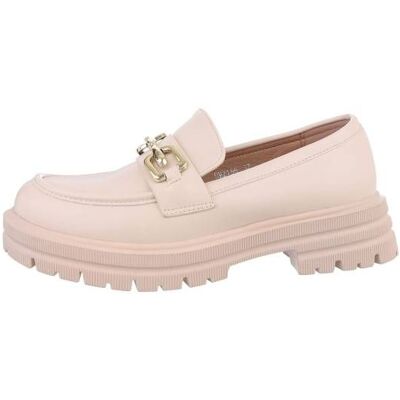 Ital-Design Mokassins für Damen in Beige Ital-Design Mokassins für Damen in Beige