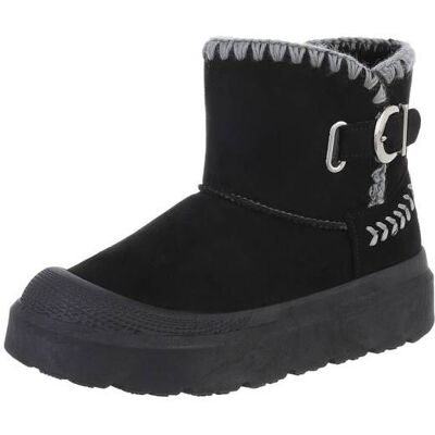 Ital-Design Snowboots für Damen in Schwarz Ital-Design Snowboots für Damen in Schwarz