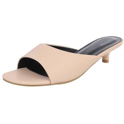Ital-Design Pantoletten für Damen in Apricot Ital-Design Pantoletten für Damen in Apricot