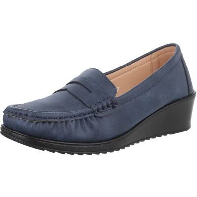 Ital-Design Slipper für Damen in Blau Ital-Design Slipper für Damen in Blau