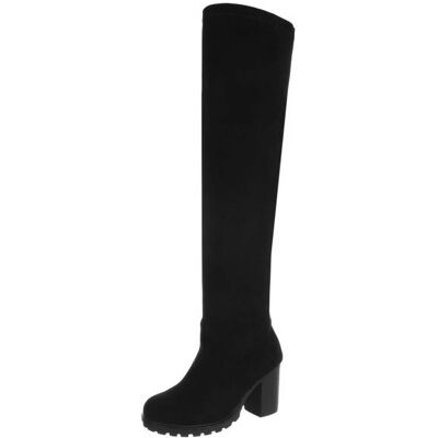 Ital-Design Overknees für Damen in Schwarz Ital-Design Overknees für Damen in Schwarz