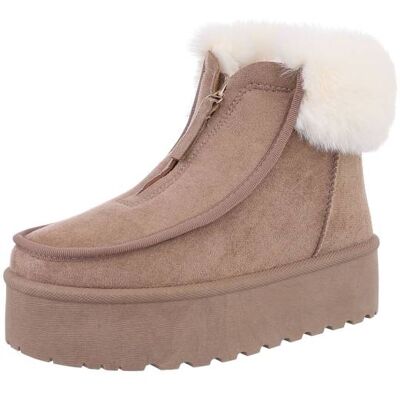 Ital-Design Snowboots für Damen in Hellbraun Ital-Design Snowboots für Damen in Hellbraun