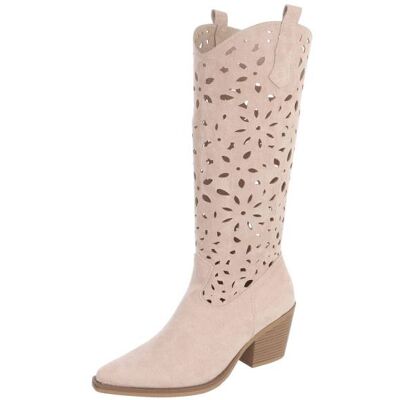 Ital-Design Sommerstiefel für Damen in Beige Ital-Design Sommerstiefel für Damen in Beige
