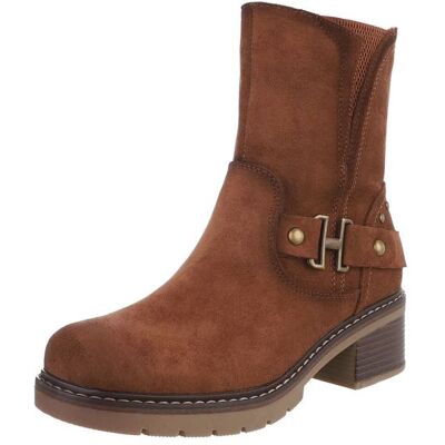 Ital-Design Klassische Stiefeletten für Damen in Camel Ital-Design Klassische Stiefeletten für Damen in Camel