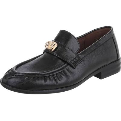 Ital-Design Slipper für Damen in Schwarz Ital-Design Slipper für Damen in Schwarz