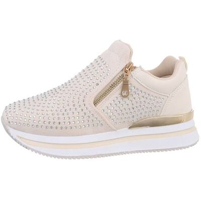 Ital-Design Sneakers Low für Damen in Beige Ital-Design Sneakers Low für Damen in Beige