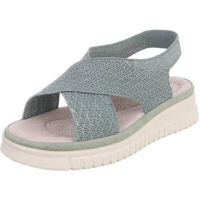 Ital-Design Riemchensandalen für Damen in Hellgrün Ital-Design Riemchensandalen für Damen in Hellgrün