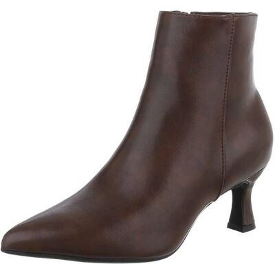 Ital-Design Klassische Stiefeletten für Damen in Braun Ital-Design Klassische Stiefeletten für Damen in Braun