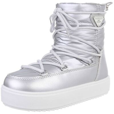 Ital-Design Stiefeletten für Kinder in Silber Ital-Design Stiefeletten für Kinder in Silber