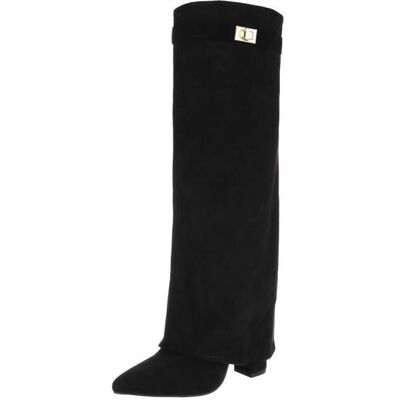 Ital-Design High-Heel Stiefel für Damen in Schwarz Ital-Design High-Heel Stiefel für Damen in Schwarz