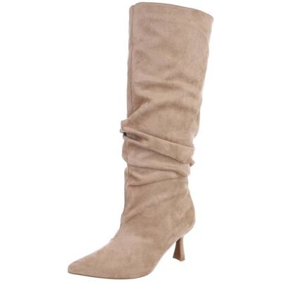 Ital-Design Klassische Stiefel für Damen in Hellbraun Ital-Design Klassische Stiefel für Damen in Hellbraun