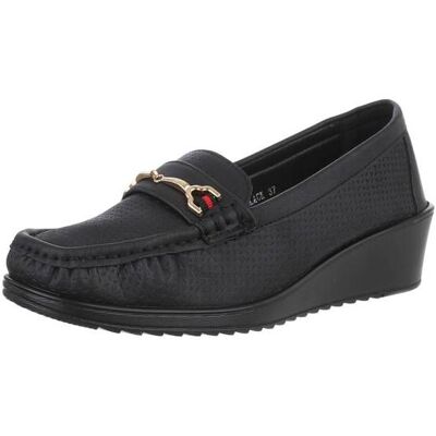 Ital-Design Slipper für Damen in Schwarz Ital-Design Slipper für Damen in Schwarz