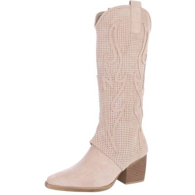 Ital-Design Sommerstiefel für Damen in Beige Ital-Design Sommerstiefel für Damen in Beige