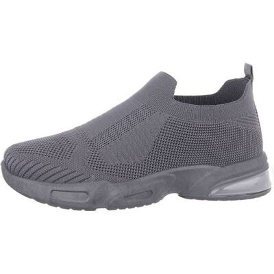 Ital-Design Sneakers Low für Damen in Grau Ital-Design Sneakers Low für Damen in Grau