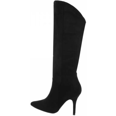 Ital-Design High-Heel Stiefel für Damen in Schwarz Ital-Design High-Heel Stiefel für Damen in Schwarz