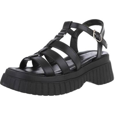 Ital-Design Plateausandaletten für Damen in Schwarz Ital-Design Plateausandaletten für Damen in Schwarz
