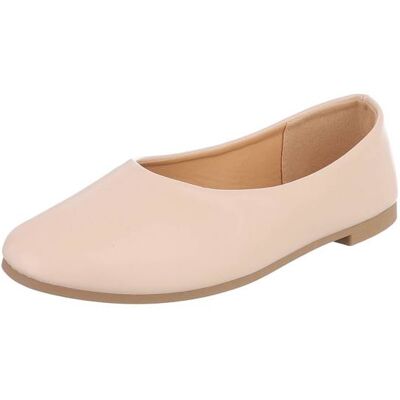 Ital-Design Klassische Ballerinas für Damen in Beige Ital-Design Klassische Ballerinas für Damen in Beige