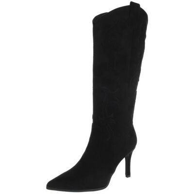 Ital-Design High-Heel Stiefel für Damen in Schwarz Ital-Design High-Heel Stiefel für Damen in Schwarz